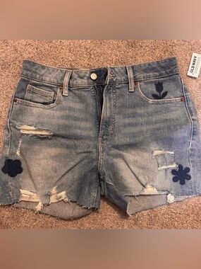 Old Navy Blue High-Rise O.G. Straight Jeans